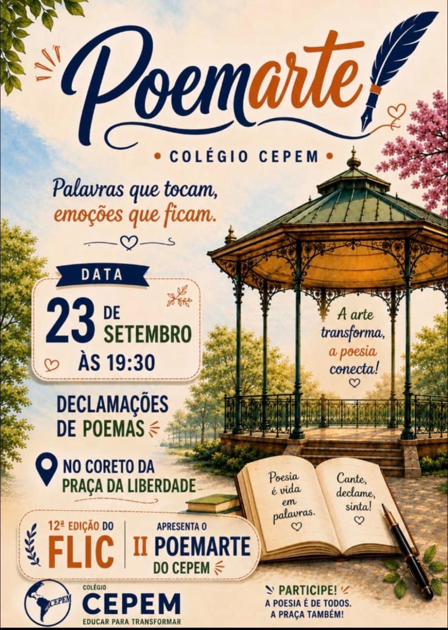 Poemarte na Praça da Liberdade - Poema e Arte no Coreto